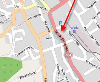 Anfahrtsplan via Openstreetmap.org